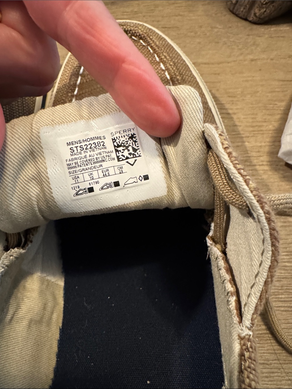 Canvas Sperry with memory foam - Picture 3 of 3